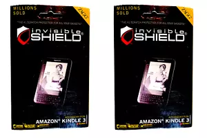 2pk ZAGG Invisible SHIELD for Amazon Kindle 3 (III) Screen Protector SEALED 9z - Picture 1 of 2