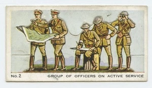 Mitchell's Stand Alone Ein Modell Armee GRUPPE OFFIZIERE Nr. 2 Zigarettenkarte - Bild 1 von 2