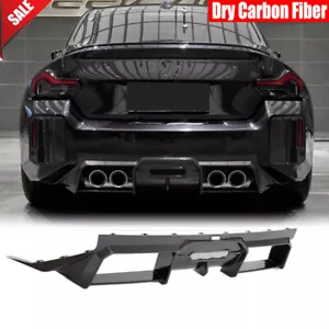 Fit For BMW G87 M2 Coupe 2022-2024 Dry Carbon Rear Bumper Diffuser Lip Spoiler - Bild 1 von 14