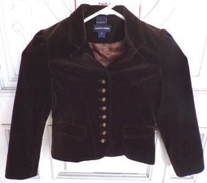 Ralph Lauren Adorable Velveteen Child's Formal Dress Jacket Boy's Size 6 in EUC - Picture 1 of 3