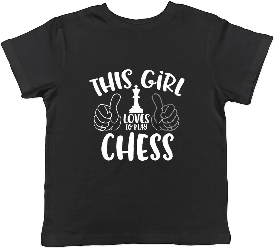 BABY ORIGINALS LTD This Girl Loves to Play Chess Kids Childrens T-Shirt