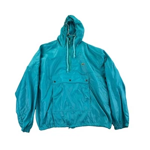 Vintage Izod Lacoste Jacket Mens Large Anorak Nylon Pullover Green Lightweight - Picture 1 of 8