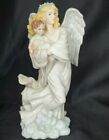 Porcelain Angel Seraphim With Child Celestial Being Guardian Messenger of God 