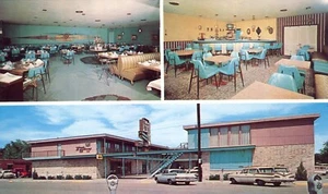 Fort Sidney Motor Hotel Downtown Sidney Nebraska 1963 Advertising Postcard - Picture 1 of 2