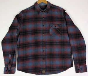 DKOTA Dakota Grizzly Mens Flannel Shirt Button Up Multicolor Plaid Cotton Large - Picture 1 of 14