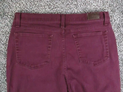 Lee Jeans Mujer 14S CORTO Borgoña Denim Calce Clásico en la Cintura Retro 32x27 Foto 1 de 4