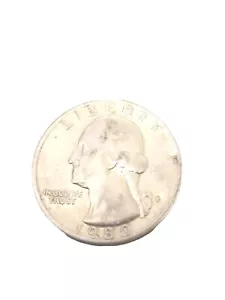 RARE 1980 QUARTER DOLLAR P FILLED MINT MARK ERROR COIN W/ BROADSTRUCK ERROR - Picture 1 of 4
