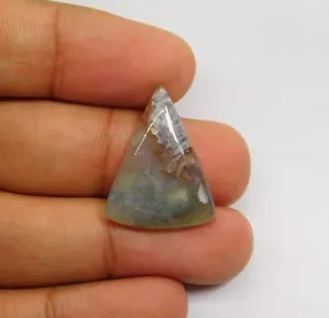 Piedra preciosa suelta natural superior cabujón calcedonia aguamarina para joyería 15 quilates ME-4117 - Imagen 1 de 3