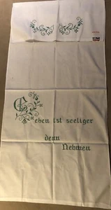 Geben Ist Seeliger denn nehmen Überhandtuch Kreuzstich 65x150cm X-Stich Baumw. - Bild 1 von 5