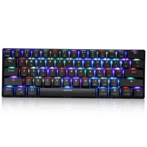 MOTOSPEED CK61 RGB Mechanical Gaming Keyboard OUTMU Red Switches Keyboard M2Q6 - Picture 1 of 11