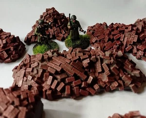 New! 28mm 6x FALLEN RUBBLE terrain WWII BOLT ACTION 02HUNDRED HOURS - Picture 1 of 3