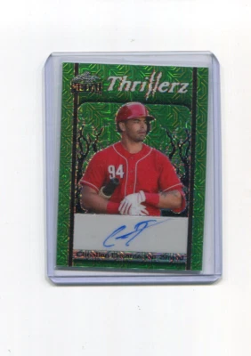 2023 Leaf Metal Thrillerz Green Christian Encarnacion-Strand Rookie Auto 2/2 - Image 1 of 2
