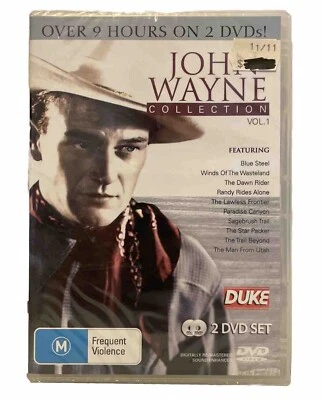 John Wayne Collection Vol 1 DVD 2007 10 Movies 9hrs Region 0 Brand New Sealed - Image 1 of 2