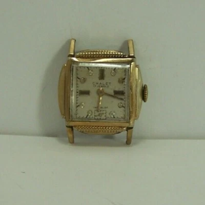 Vintage Masculino Chalé Relógio de Vento Manual para Peças/Reparo/Restauração, Relógio Funciona - Imagem 1 de 4