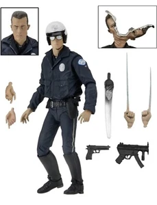 Terminator 2 Judgement Day NECA T-1000 Motorcycle Cop T2 7" Action Figure NEW - Picture 1 of 9