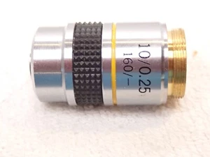Microscope objective lens 10/0.25, 160/- - Picture 1 of 3