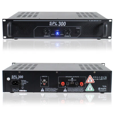 Skytec SPL-300 2-Channel Power Amplifier 300W DJ Audio Equipment - Image 1 of 4