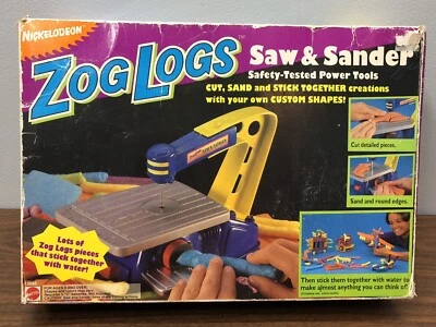 RARE Vintage 1995 Nickelodeon Zog Logs Saw & Sander Toy Set Mattel SEALED NEW - Image 1 of 4