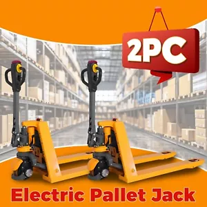 APOLLOLIFT 2PCS 3300lb Walkie Lithium-ion Electric Pallet Jack Truck 48X27" Fork - Picture 1 of 9