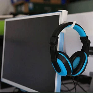 Kopfhörer Ohrhörer Aufhänger PC Monitor Ständer Halter Universal-Wandhaken - Afbeelding 1 van 8