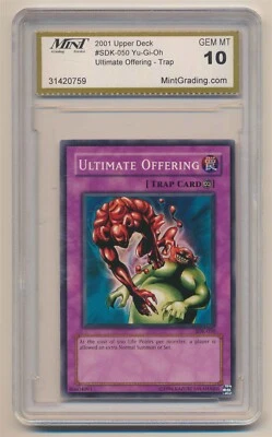 MNT 10 Yugioh Unlimited Common Ultimate Offering SDK-050 GEM MINT Condition!! - Image 1 of 2