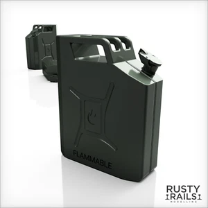 RRM069 Rusty Rails OO Gauge Jerry Cans - Pack of 20 - Unpainted 3D Print - Picture 1 of 1