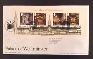 Palais de Westminster 2020 M/feuille sur couverture adressée premier jour, maison Tallents - Photo 1/1