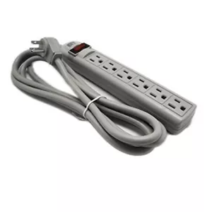 6 AC Steckdose 8 Fuß extra langes Netzkabel Strom Elektro Wand flach Typ Stecker Steckdose - Bild 1 von 2