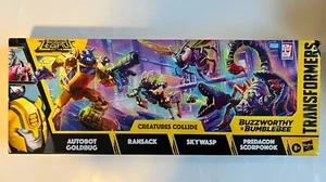 Transformers Legacy Creatures Collide Buzzworthy Bumblebee Goldbug 4 Pack 2022 - Picture 1 of 6