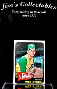 1965 Topps Baseball #117 Wes Stock (Athletics) - Picture 1 of 2