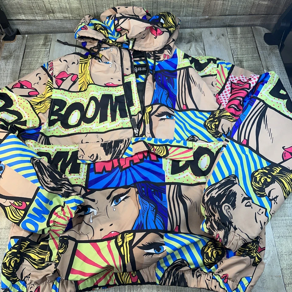 Chaqueta pulóver GS-115 para mujer 1/4 cremallera cómics  Foto 1 de 4