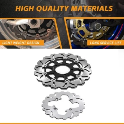 Front Rear Brake Rotor for TRIUMPH Bonneville Bobber T100 Street Scrambler 900 Foto 1 de 4