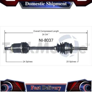 TrakMotive Front Left CV Axle Drive Shaft Joint For Nissan Pulsar NX 1987 1990 - Foto 1 di 1