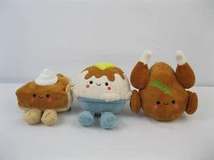 Hallmark Better Together Turkey Mashed Potatoes Pumpkin Pie Magnetic Plush Set 3 - Picture 1 of 24