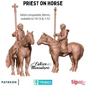 Priester zu Pferd, Dark Age, Historisches Wargame - Bild 1 von 1