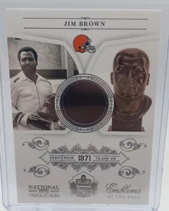 2010 Playoff National Treasures - Emblems of the Hall Jim Brown #15 /99 Patch - Picture 1 of 2