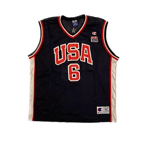 Team USA Basketball Jersey #6 Allan Houston Sydney 2000 Olympic Games Champion - Picture 1 of 10