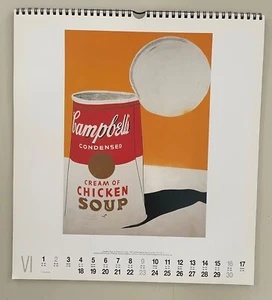 ANDY WARHOL, CAMPBELL’S SOUP CAN, 1962, RARE ART PRINT FROM 1996 CALENDAR - Picture 1 of 4