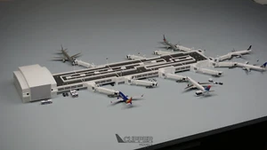 Maquette terminal aéroport 1:400 | Concours | Clipper Models - Photo 1 sur 7
