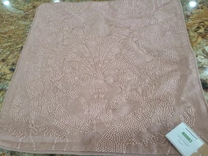 Pottery Barn Halimae embroidered Pillow Cover 20" Blush mauve - Picture 1 of 2