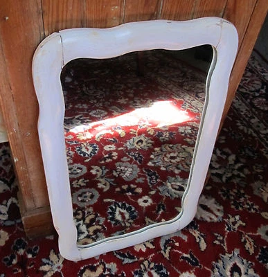 Antique Art Nouveau Framed Mirror w/ Original 1/4" Thick Glass - Tongue & Groove - Image 1 of 4