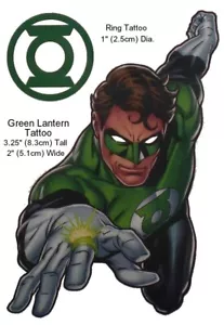 DC Comics Superhero Temporary Tattoos Batman Superman Green Lantern Wonder Woman - Picture 1 of 19