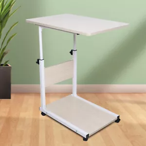 Laptoptisch H?henverstellbarer Notebooktisch ??berbetttisch mit 4 Rollen NEU - Bild 1 von 7