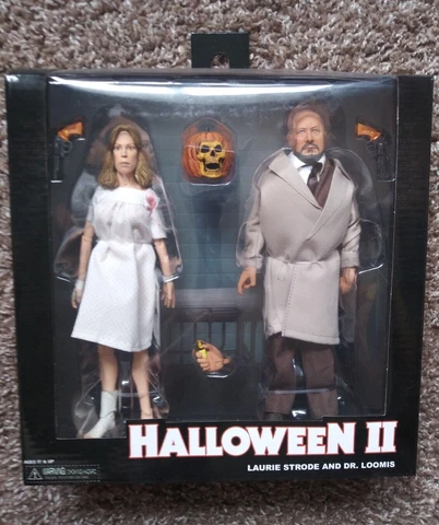 NECA Halloween II Michael Myers Dr. Loomis & Laurie Strode Action figure 2 Pack Cover