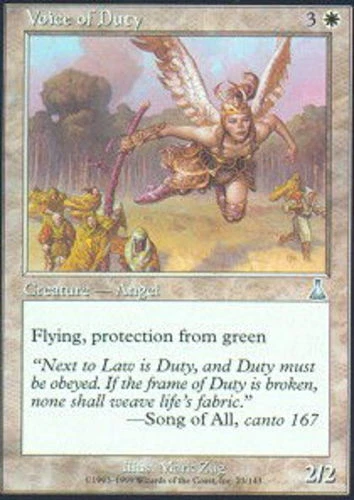 Voice of Duty ~ Near Mint Urza's Destiny MTG Magic UltimateMTG White Card - Image 1 of 1
