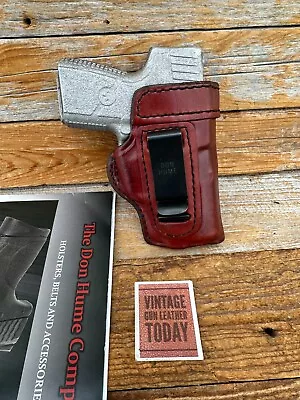 Don Hume H715 Brown Black Leather Open Top IWB Holster For KAHR MK9 PM9 FP9 - Image 1 of 4