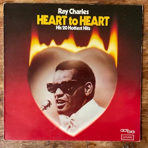 RAY CHARLES - HEART TO HEART - 20 hottest hits EX-(sleeve)/EX+ VINYL LP - Picture 1 of 12