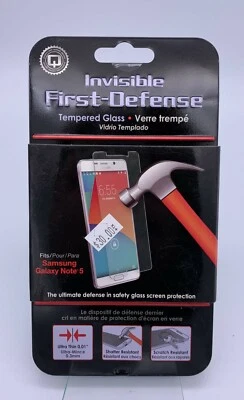 Qmadix Invisible First-Defense Tempered Glass for Samsung Galaxy Note 5 - Clear - Image 1 of 2
