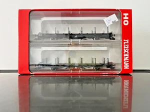 FLEISCHMANN 523604 H0 - SET "SCHIENEN-TRANSPORTWAGEN" -  NEUF !  (WR-880) - Imagen 1 de 11