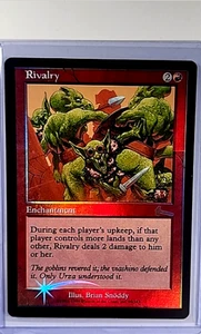 1999 MTG Magic The Gathering ULG Urzas Legacy Vintage Foil #90 Rivalry - Picture 1 of 2